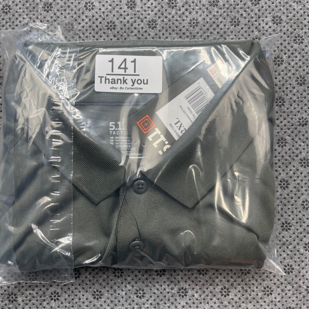 5.11 Tactical Performance Polo Mens 2XL TDU Green Enduro-Flex Snag‎ Resistant - Picture 9 of 9